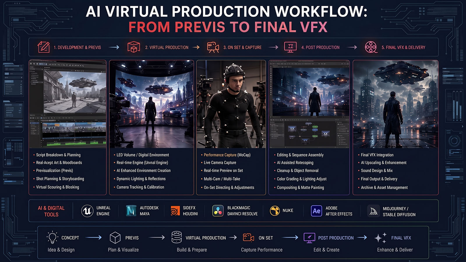 AI Virtual Production Workflow: From Previs to Final VFX