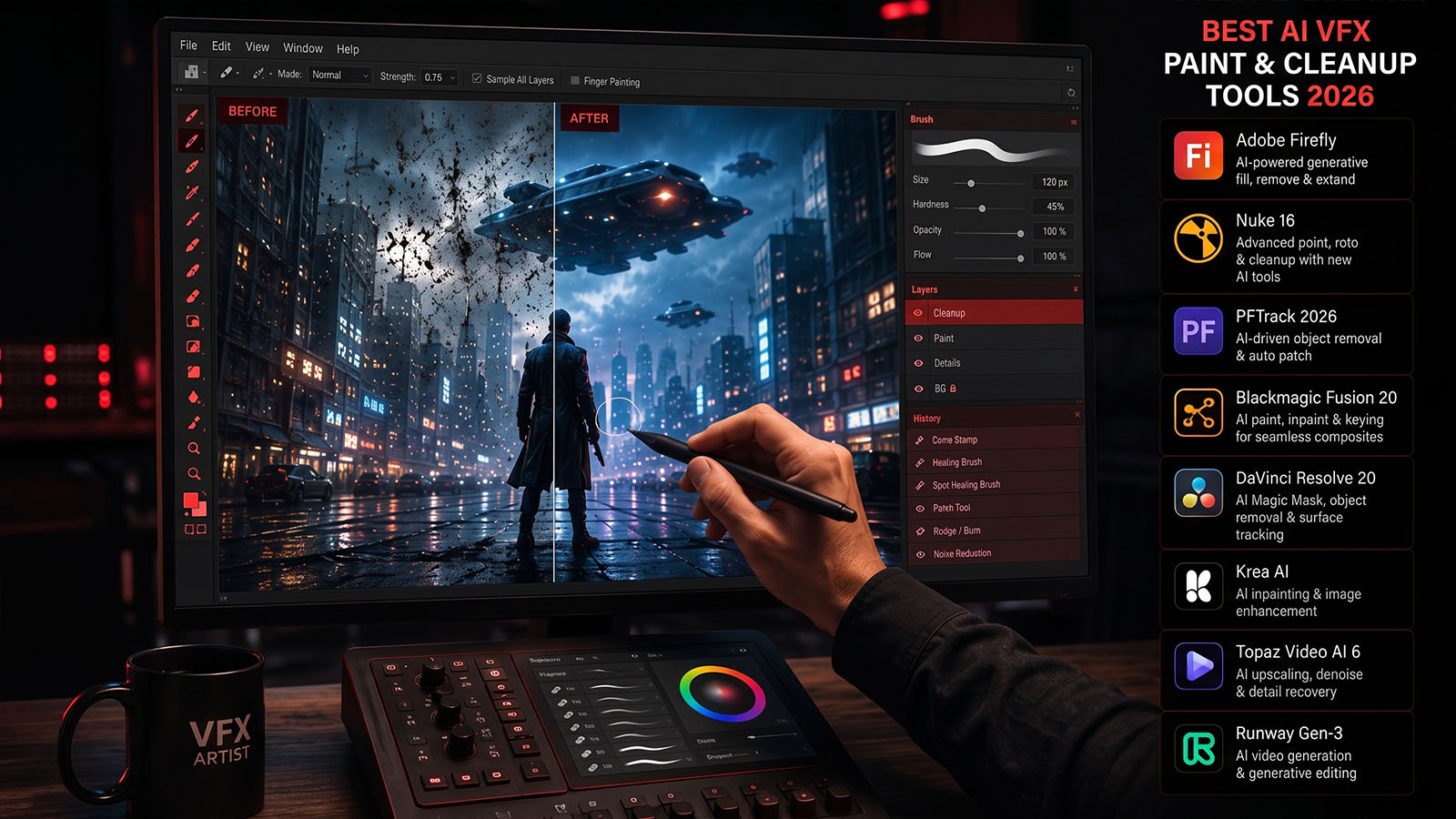 Best AI VFX Paint & Cleanup Tools 2026