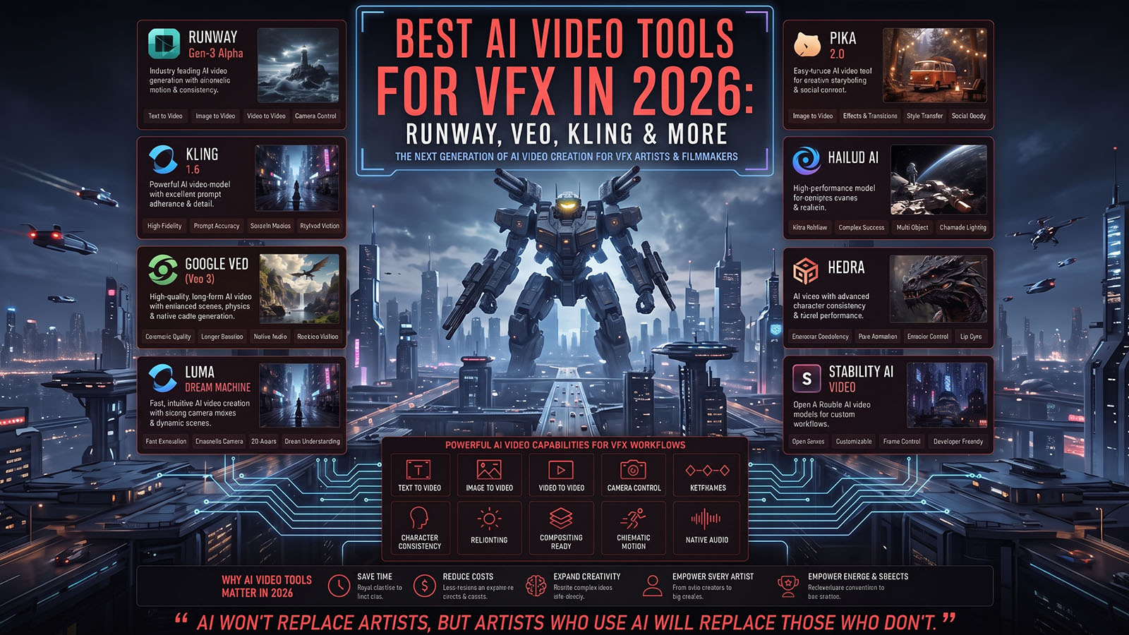 Best AI Video Tools for VFX in 2026: Runway, Veo, Kling & More |
