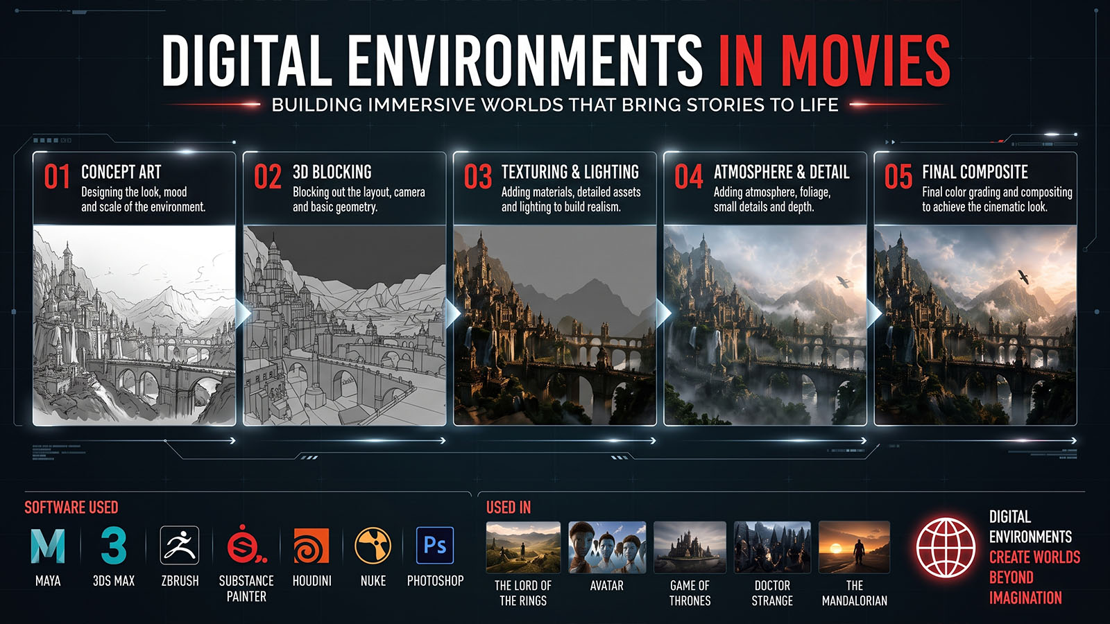 Digital Environments in Movies