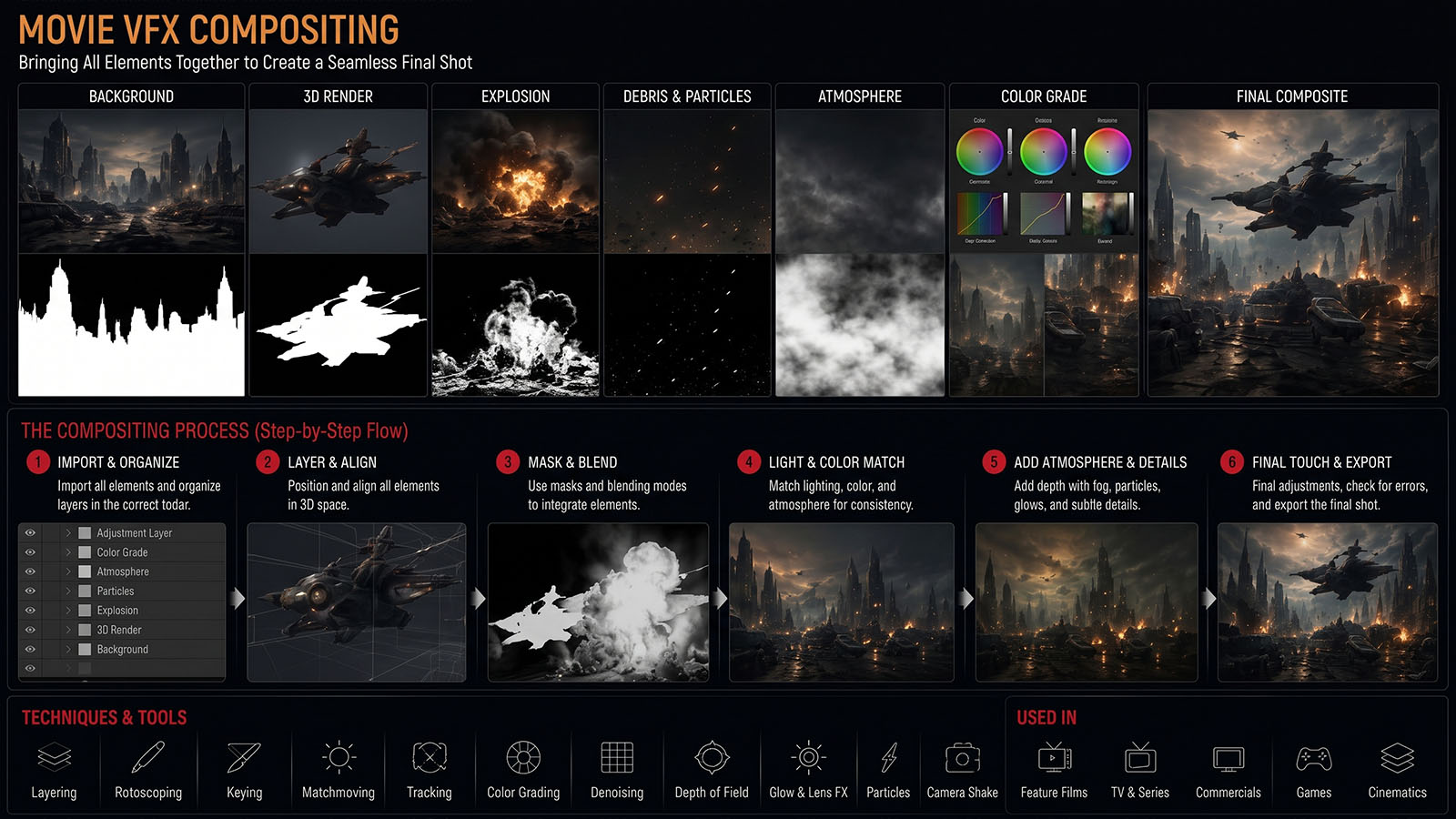 Movie VFX Compositing