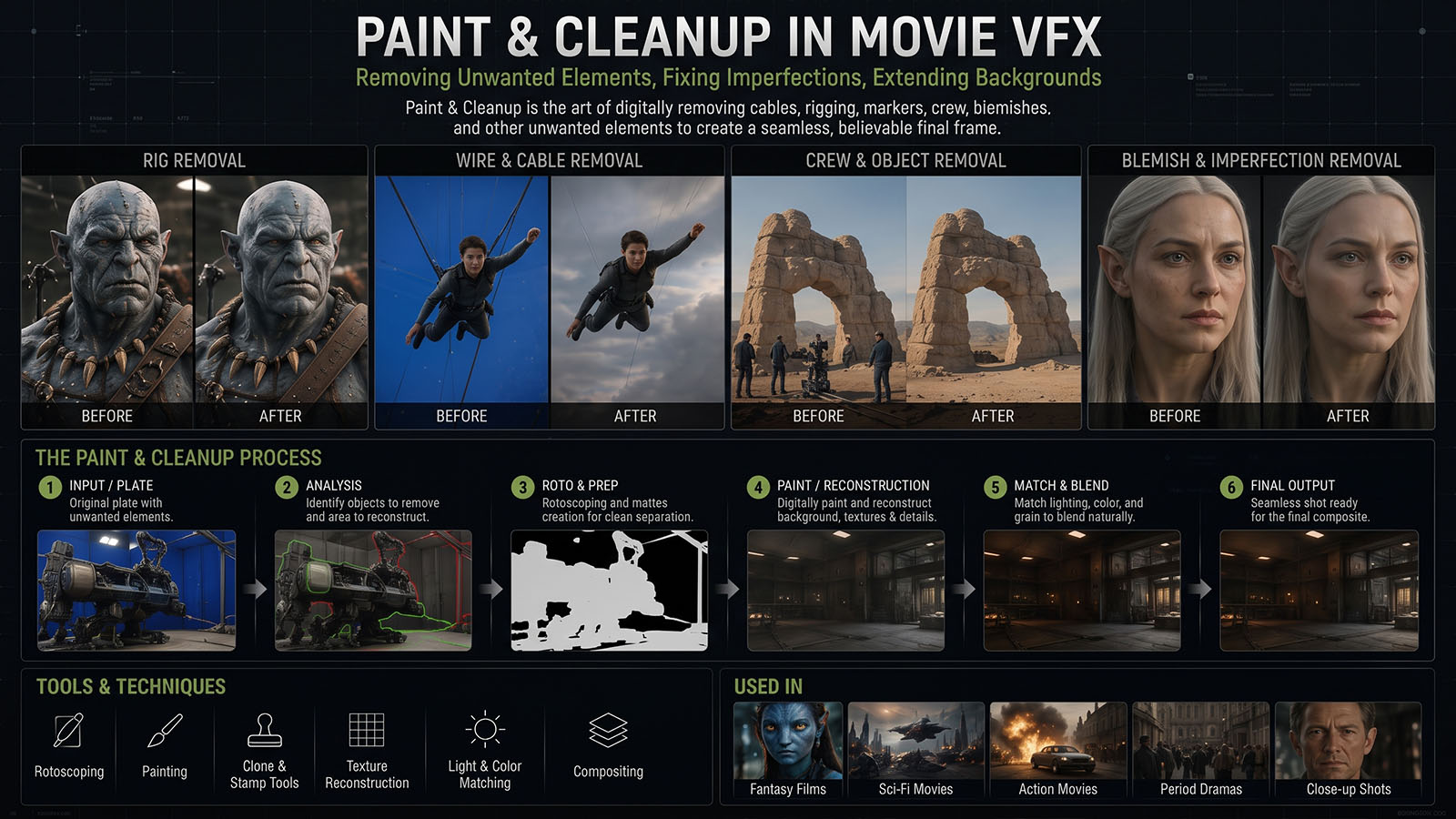 Paint & Cleanup in Movie VFX