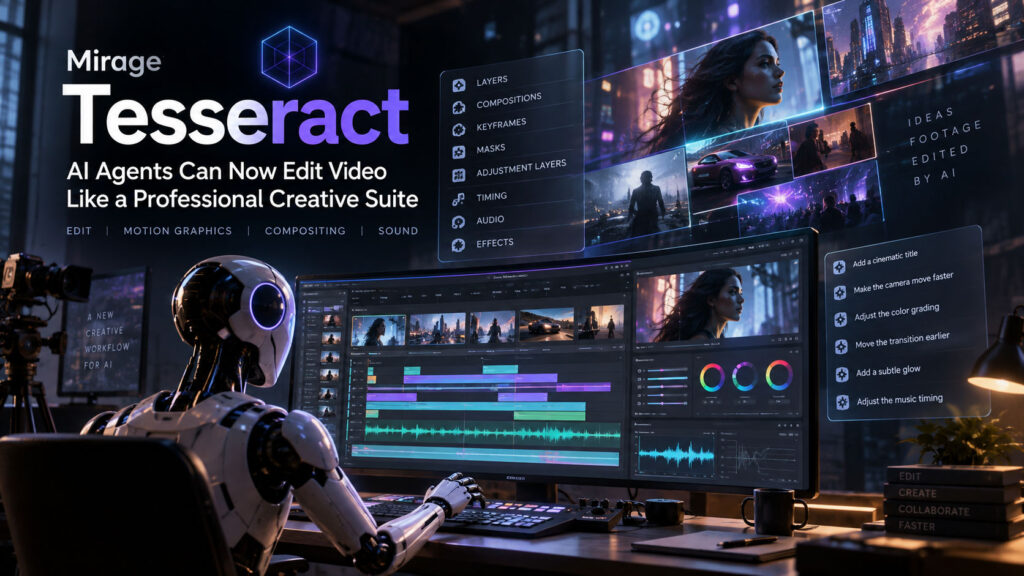 Mirage Launches Tesseract: AI Agents Can Now Edit Video Like a Professional Creative Suite
